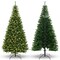 8 FT Corner Artificial Christmas Tree with 1137 Branch Tips and 360 Warm White LED Lights